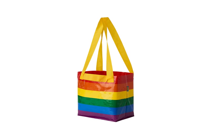 ikea united states pride month collection storstomma rainbow lunch large bag lgbtq donation charity homeless