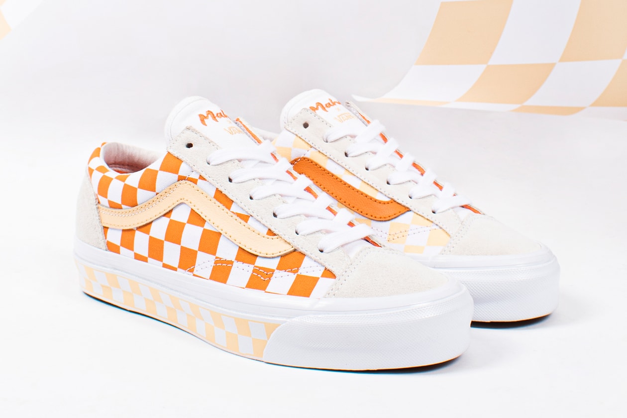 maha amsterdam vault by vans collaboration og style 36 lx sneakers orange yellow white shoes footwear sneakerhead