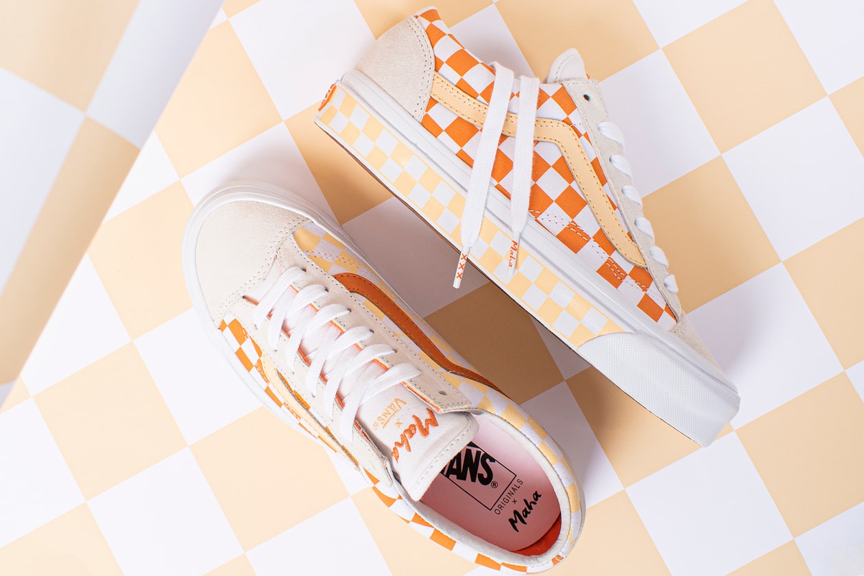 maha amsterdam vault by vans collaboration og style 36 lx sneakers orange yellow white shoes footwear sneakerhead