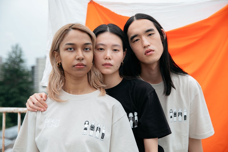 open end tokyo japanese brand sundae kids collaboration t-shirts sweatshirts hats cookie boy