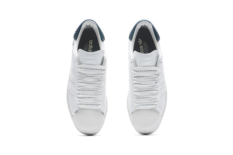 adidas originals jonah hill collaboration superstar sneakers white navy blue neon green shoes footwear sneakerhead