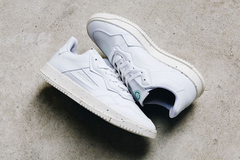 adidas originals sc premiere sustainable vegan minimal all white sneakers release price