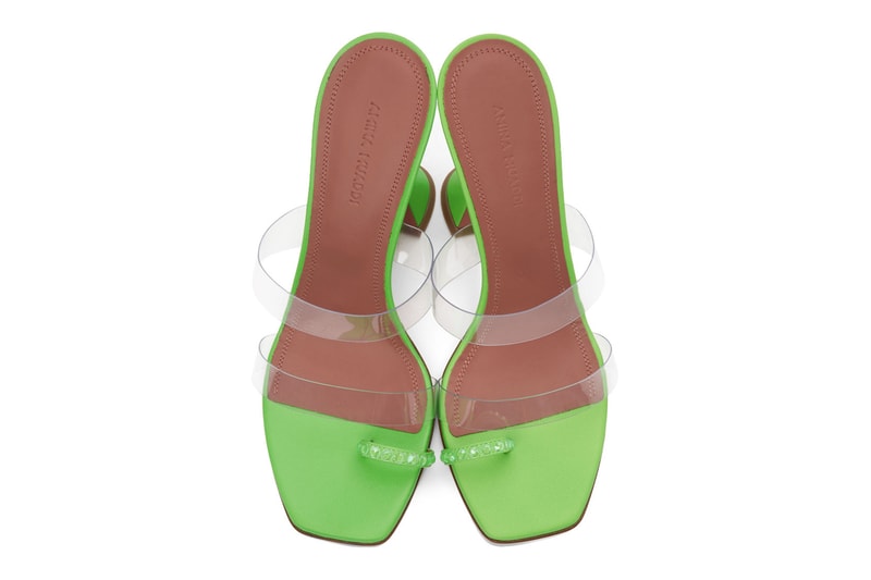 amina muaddi ssense sandals heels slippers mules release price