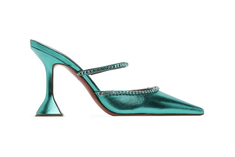 amina muaddi ssense sandals heels slippers mules release price