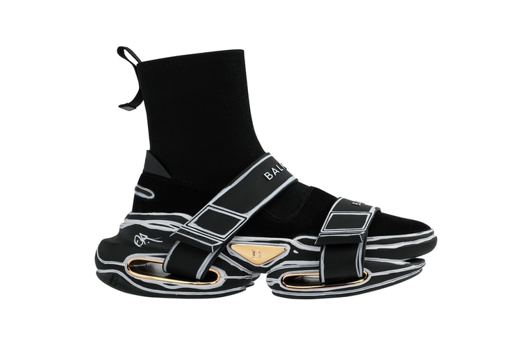 Olivier Rousteing Creates Custom Balmain Sneakers For Lollapalooza Paris' Picnic Festival