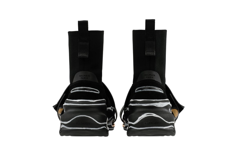 balmain olivier rousteing custom designer sneakers black sneakerhead shoes footwear