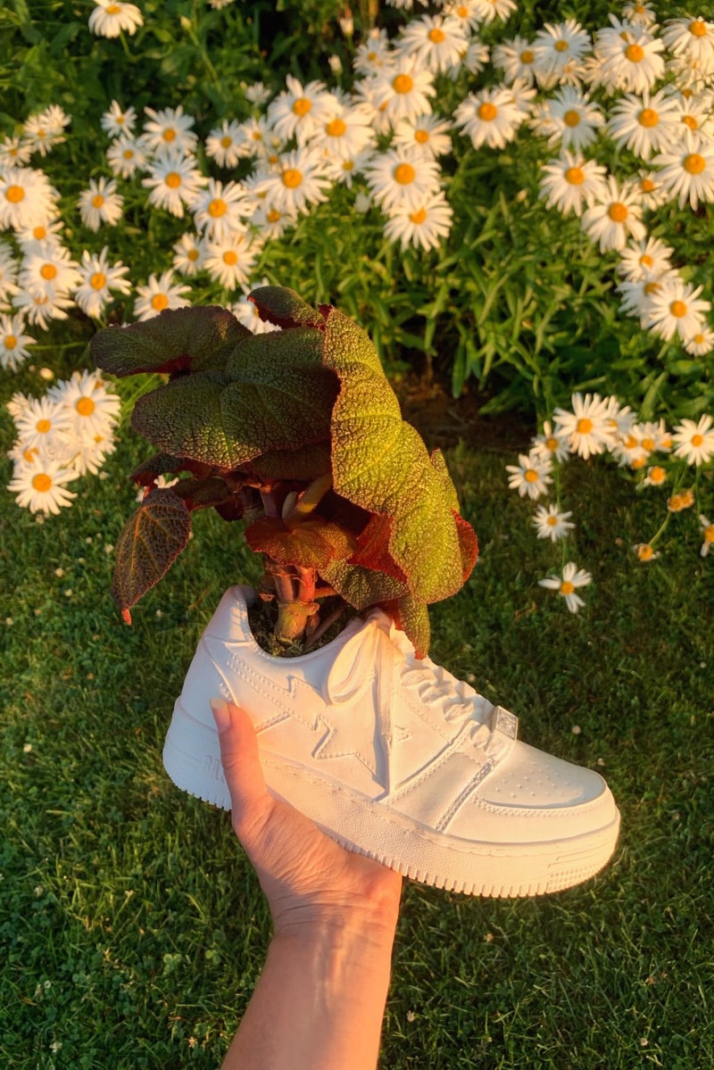 BAPE x Bodega Rose BAPE STA Sneaker Planter Plant Pot Vase White
