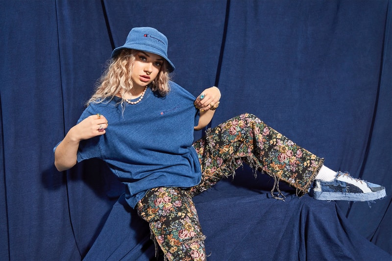 champion rebound eco-friendly sustainable streetwear upcycling bucket hats hoodies tote bags