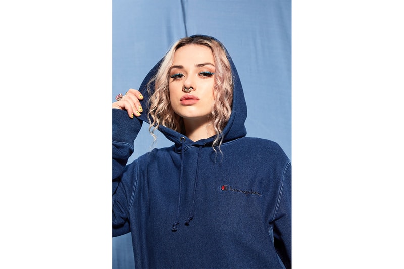 champion rebound eco-friendly sustainable streetwear upcycling bucket hats hoodies tote bags