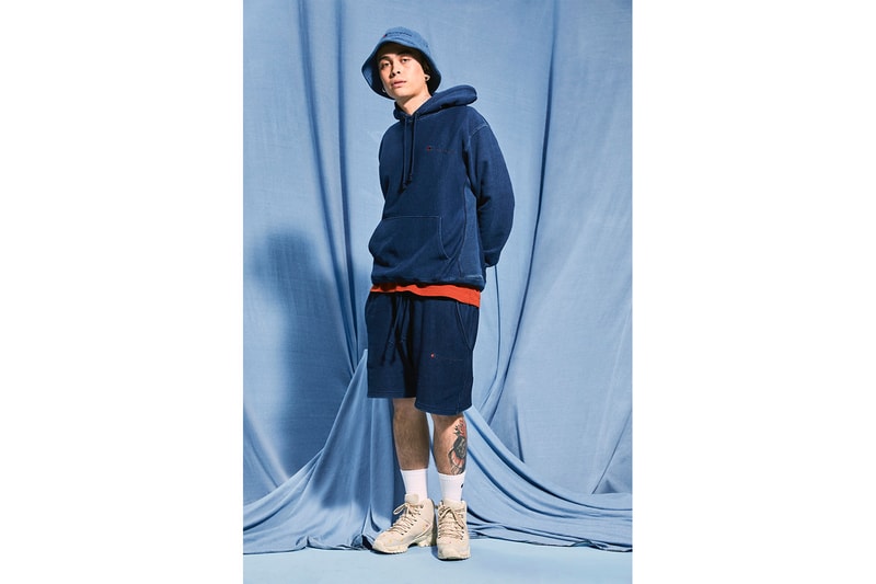 champion rebound eco-friendly sustainable streetwear upcycling bucket hats hoodies tote bags
