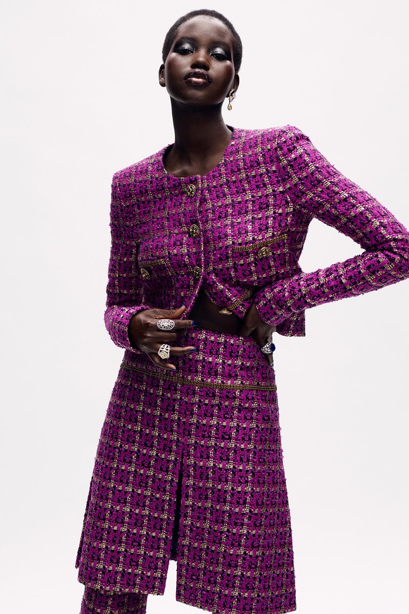 chanel fall paris haute couture collection virginie viard karl lagerfeld adut akech rianne van rompaey dresses tweed embroidery 