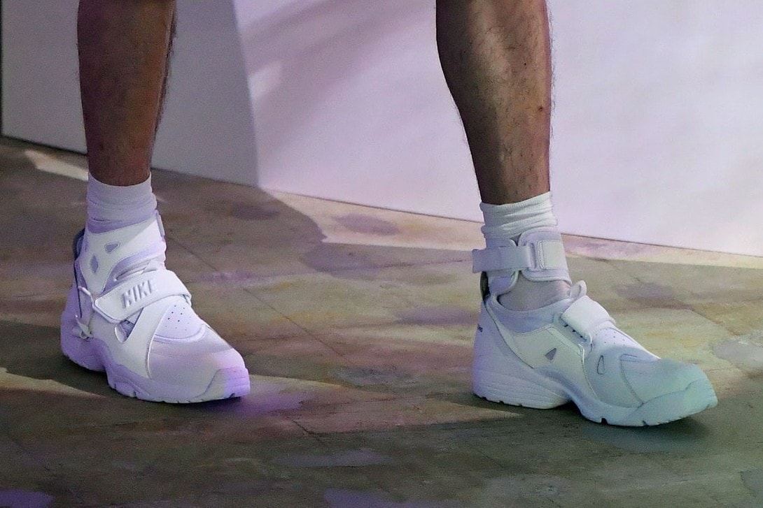 COMME des GARÇONS HOMME PLUS Spring/Summer 2021 Nike Air Carnivore Collaboration Collection Runway Tokyo Japan Minishow Rei Kawakubo 