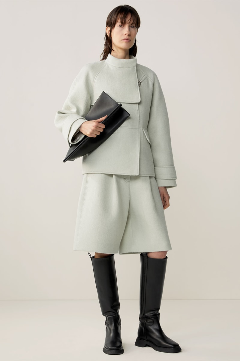 cos fall winter womenswear lookbook minimalistic sustainability dresses bags suits