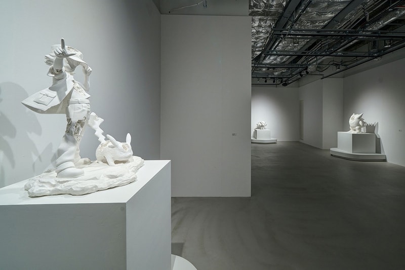 daniel arsham pokemon sculptures relics of kanto through time exhibition pikachu jigglypuff nanzuka tokyo japan