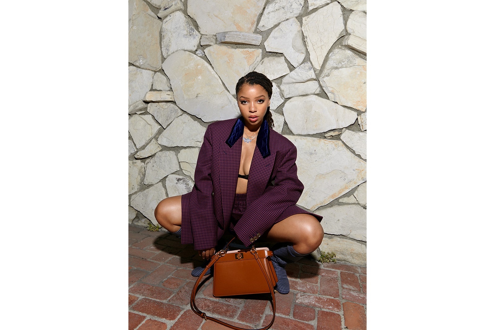 fendi chloe halle bailey collaboration me and my peekaboo designer bag campaign