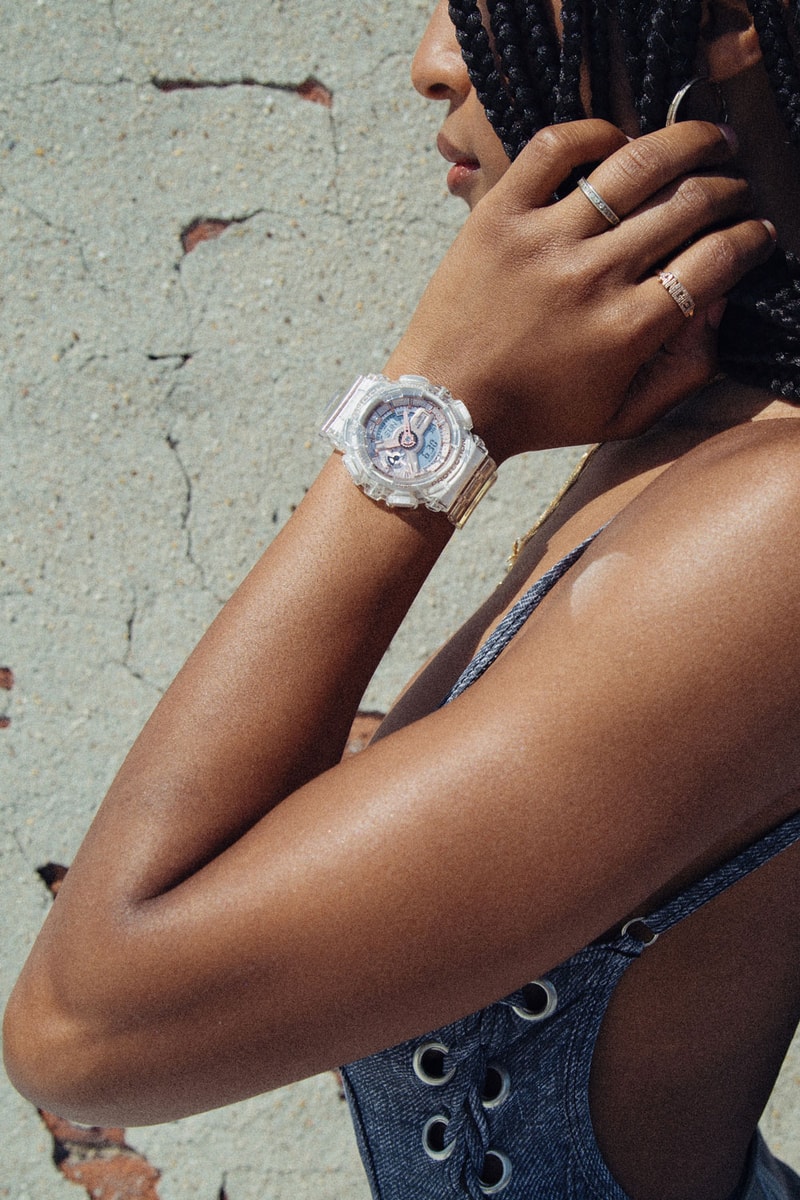 angel dren g-shock transparent rose gold collection lookbook