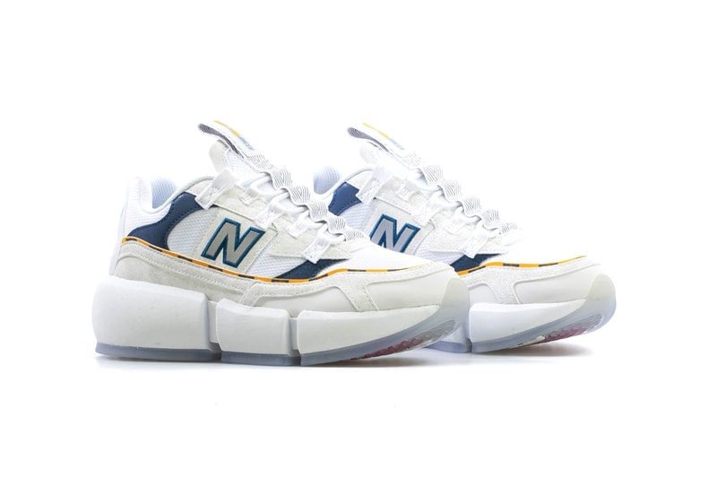 jaden smith new balance vision racer collaboration release date info white yellow navy
