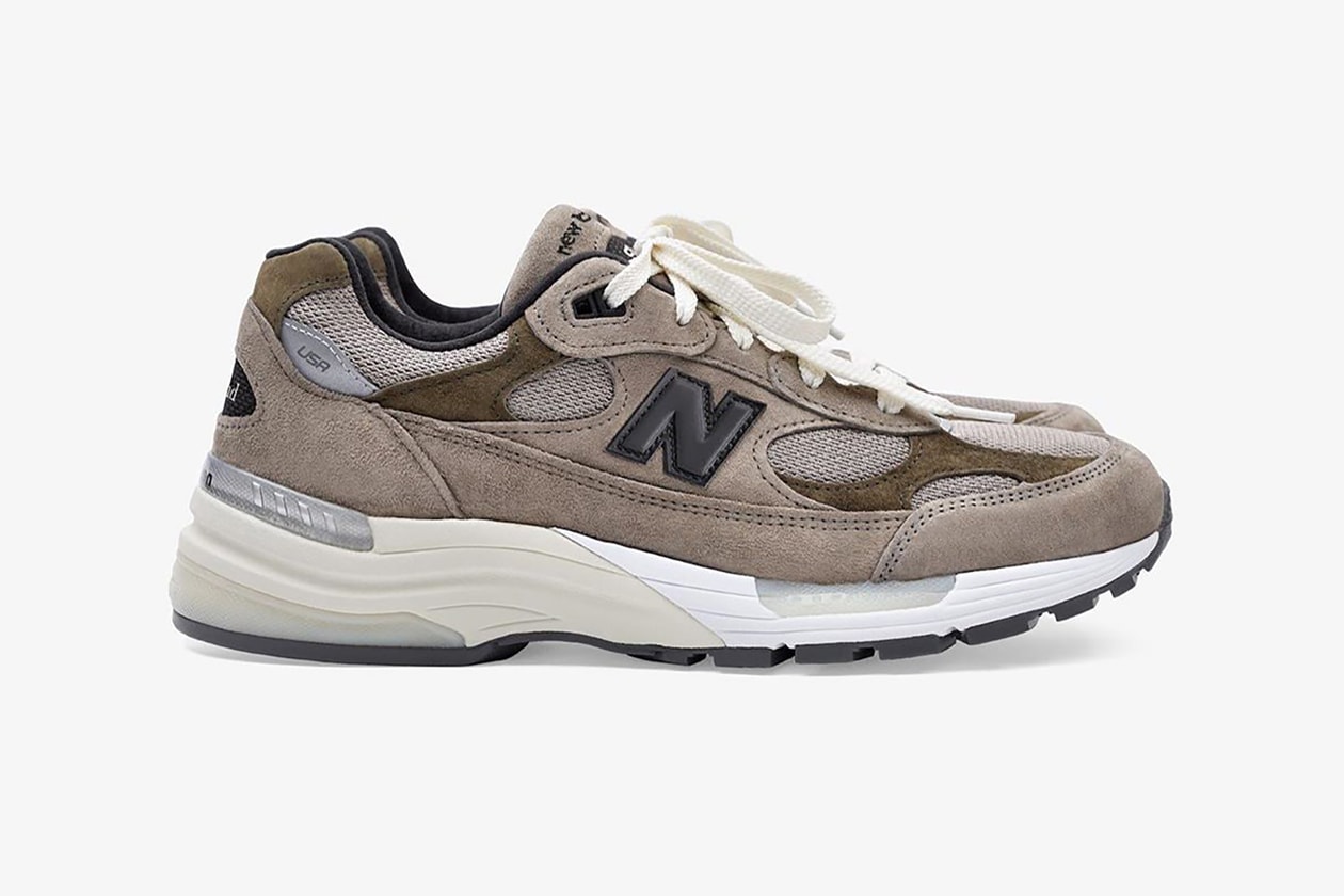 jjjjound new balance 992 collaboration sneakers grey