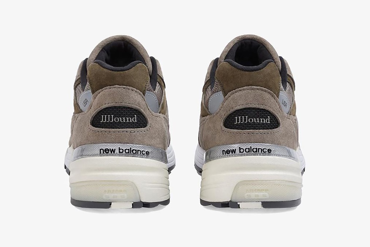 jjjjound new balance 992 collaboration sneakers grey