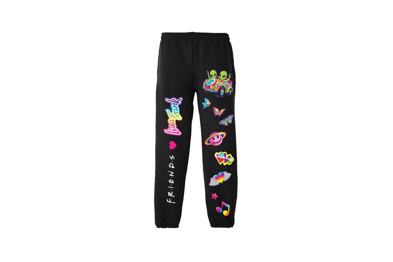 Lisa Frank x Friends TV Show Clothing Collaboration Collection T-Shirt Black