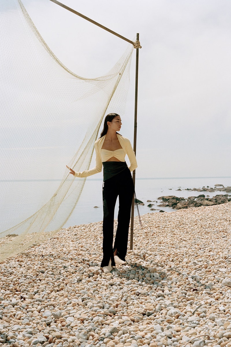 nanushka resort 2021 human nature collection blazers dresses suits sustainability sandra sandor part 1 reflection