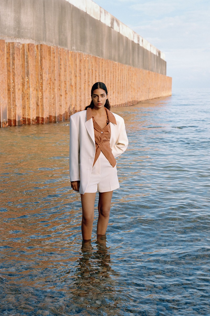 nanushka resort 2021 human nature collection blazers dresses suits sustainability sandra sandor part 1 reflection