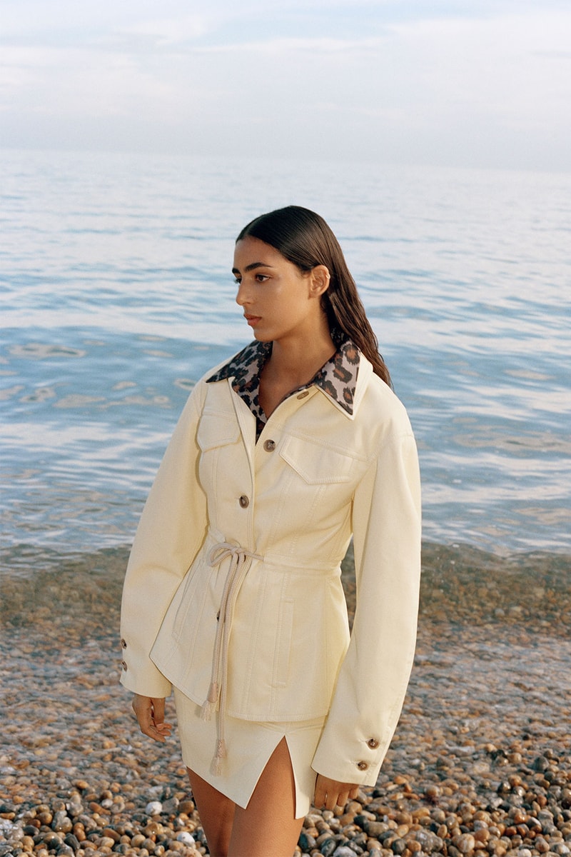 nanushka resort 2021 human nature collection blazers dresses suits sustainability sandra sandor part 1 reflection