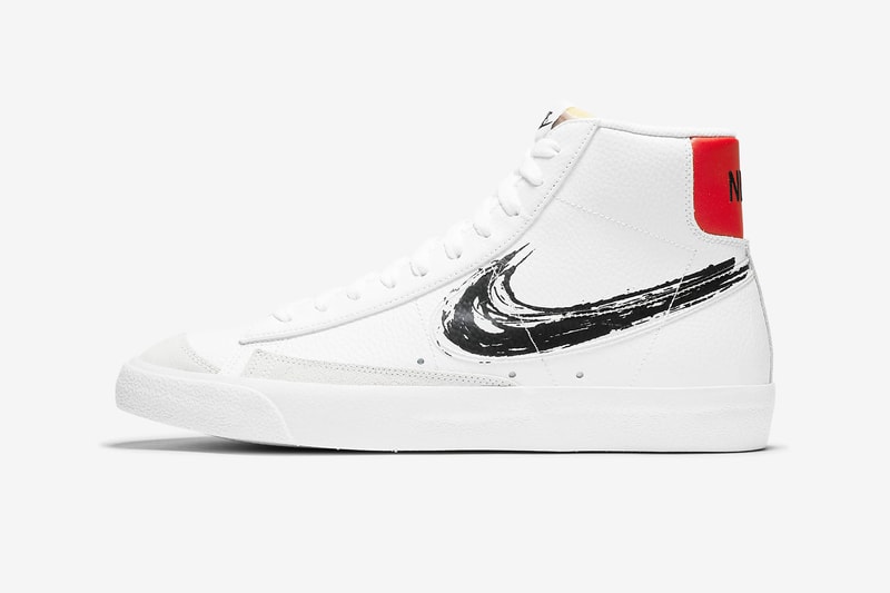 nike air force 1 07 sneakers paint brushstroke swoosh pack red white black shoes footwear sneakerhead