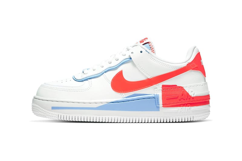 Nike's Air Force 1 Shadow SE Features Pops of Neon Orange and Pastel Blue