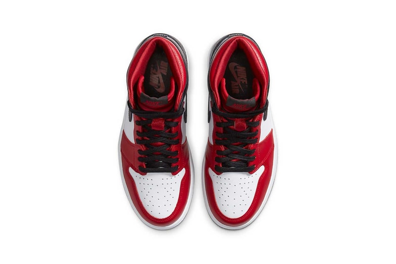 nike air jordan 1 retro high og womens sneakers black red white satin snake sneakerhead shoes footwear