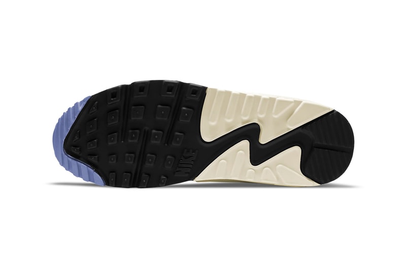 nike air max 90 womens sneakers cream white pastel purple black shoes footwear sneakerhead