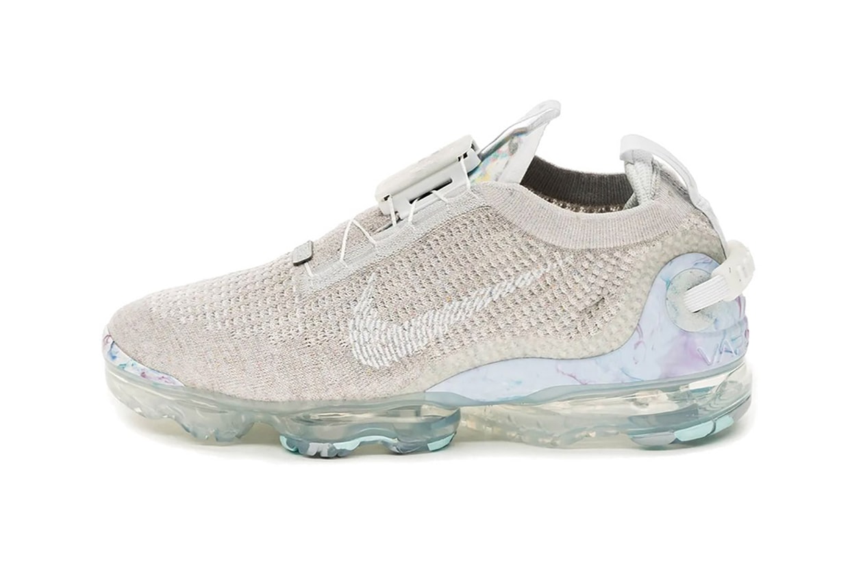 nike air vapormax 2020 sustainable sneakers white pastel blue purple colorway sneakerhead shoes footwear