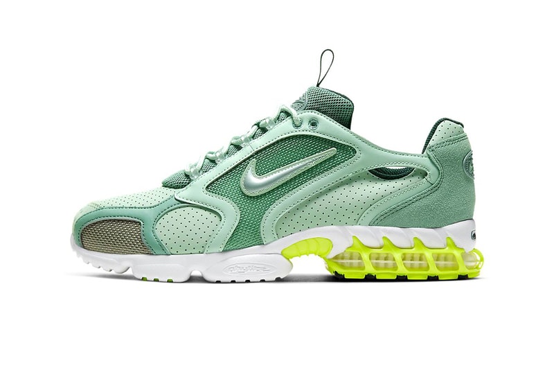 nike air zoom spiridon cage 2 sneakers mint green pistachio yellow shoes sneakerhead footwear
