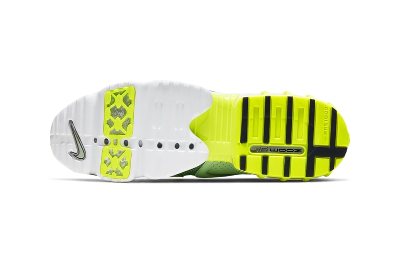 nike air zoom spiridon cage 2 sneakers mint green pistachio yellow shoes sneakerhead footwear
