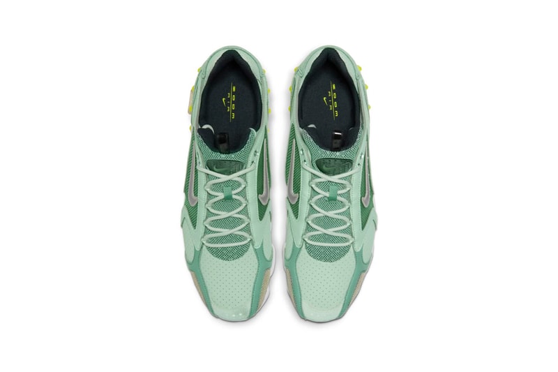 nike air zoom spiridon cage 2 sneakers mint green pistachio yellow shoes sneakerhead footwear