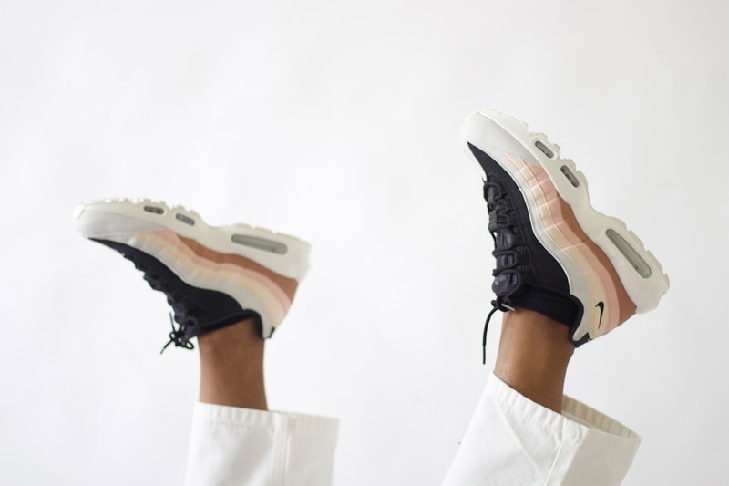 nike by you workshop air max 95 womens sneakers pastel pink black cream white jade macpepple jaja shoes sneakerhead footwear