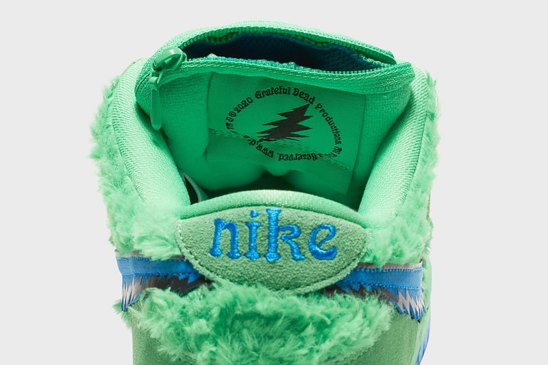 nike grateful dead collaboration sb dunk low sneakers yellow blue green-release-date