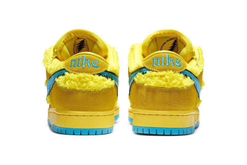 nike grateful dead collaboration sb dunk low sneakers yellow blue green-release-date
