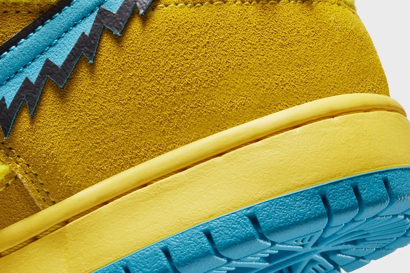 nike grateful dead collaboration sb dunk low sneakers yellow blue green-release-date