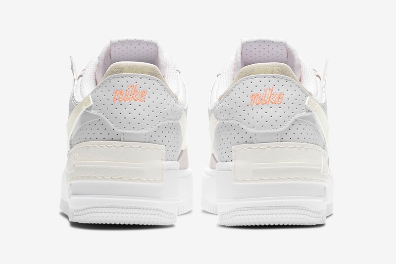 nike sportswear pastel collection womens sneakers air force 1 shadow bodysuit french terry shorts pink green white sneakerhead footwear
