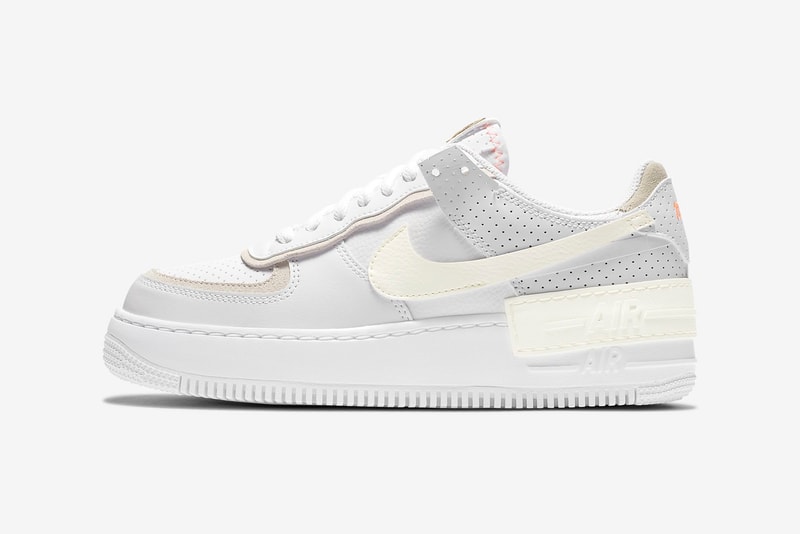 nike sportswear pastel collection womens sneakers air force 1 shadow bodysuit french terry shorts pink green white sneakerhead footwear