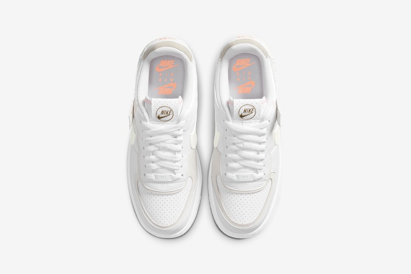 nike sportswear pastel collection womens sneakers air force 1 shadow bodysuit french terry shorts pink green white sneakerhead footwear