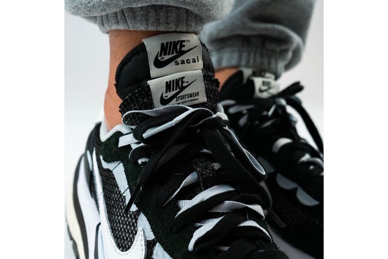 nike x sacai blazer on feet
