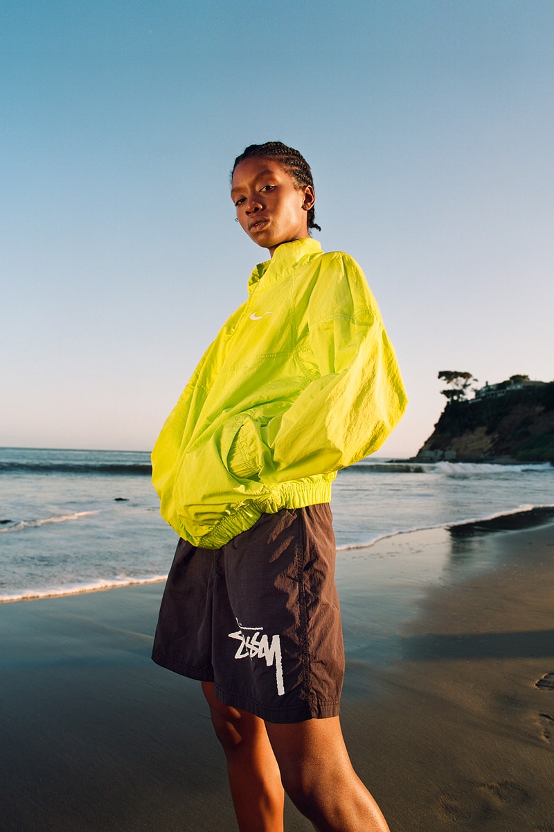 nike stussy collaboration air zoom kukini sneakers black white red neon green shoes footwear sneakerhead