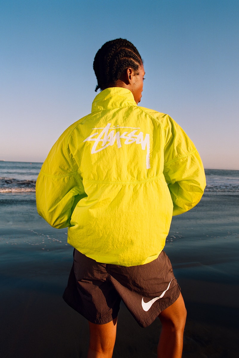 nike stussy collaboration air zoom kukini sneakers black white red neon green shoes footwear sneakerhead