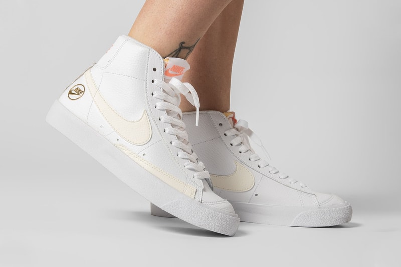 nike blazer mid vintage 77 pastel womens sneakers white sail 