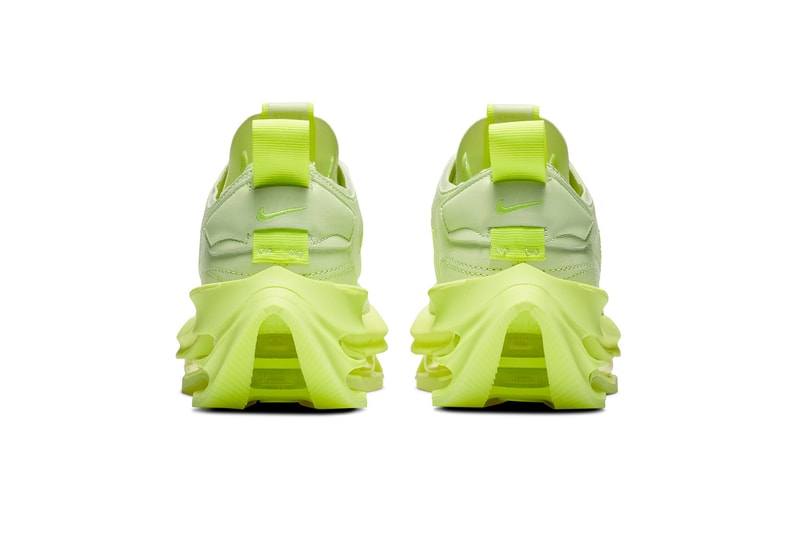 nike air zoom double stacked womens sneakers barely volt neon yellow black release price