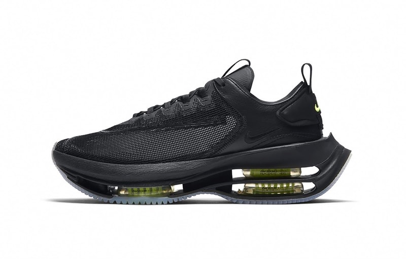 nike air zoom double stacked womens sneakers barely volt neon yellow black release price