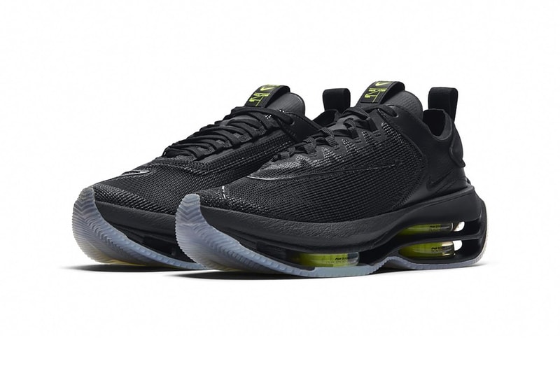 nike air zoom double stacked womens sneakers barely volt neon yellow black release price