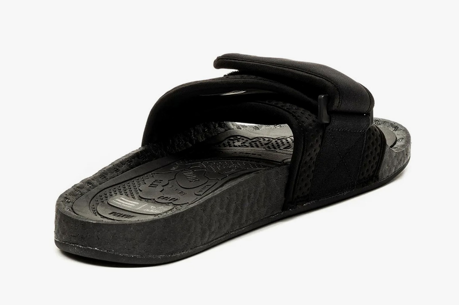 pharrell williams adidas originals boost slides sandals orange black pink release date